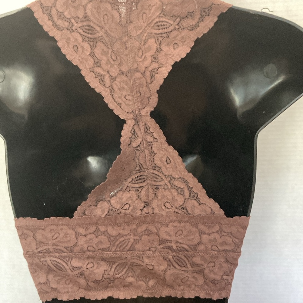 FREE PEOPLE INTIMATELY Racerback Bralette Lace Bralette WOMENS 
SIZE L - Picture 6 of 9
